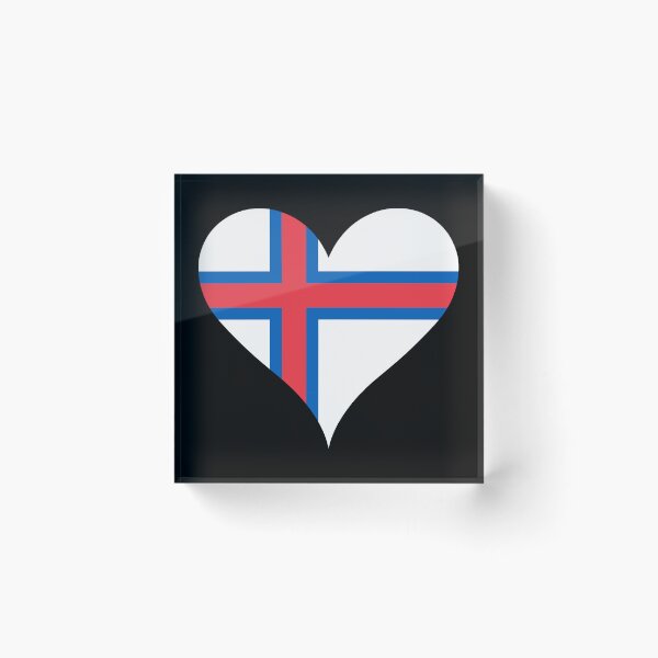 Item preview, Faroe Islands Heart Flag - Faroese Pride & Love designed and sold by NTGUILTY.