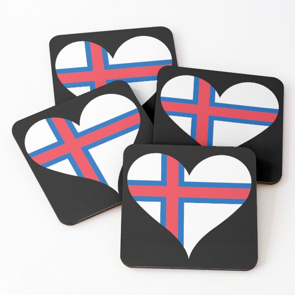 Item preview, Faroe Islands Heart Flag - Faroese Pride & Love designed and sold by NTGUILTY.