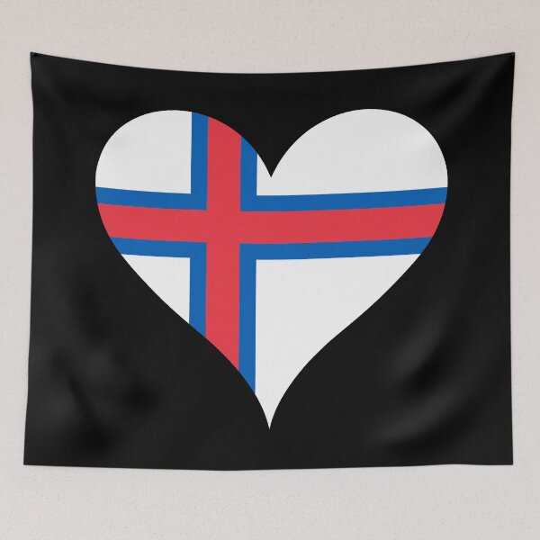 Item preview, Faroe Islands Heart Flag - Faroese Pride & Love designed and sold by NTGUILTY.