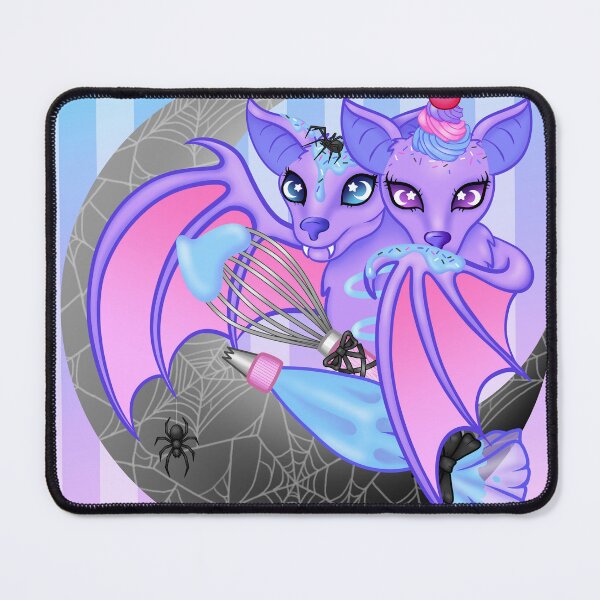 Item preview, Two-Headed Bat (pastel goth) designed and sold by Miss Lunaria.