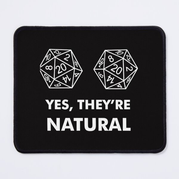 Item preview, D20 Yes They'Re Natural Fitted designed and sold by TheDesignWork.