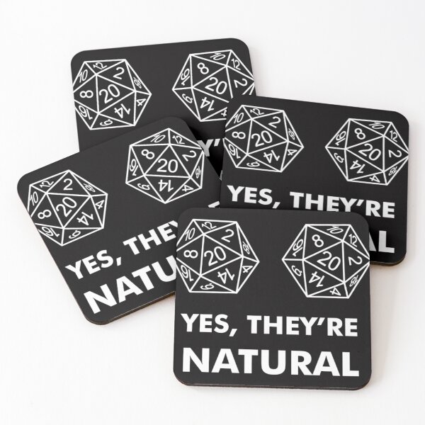 Item preview, D20 Yes They'Re Natural Fitted designed and sold by TheDesignWork.