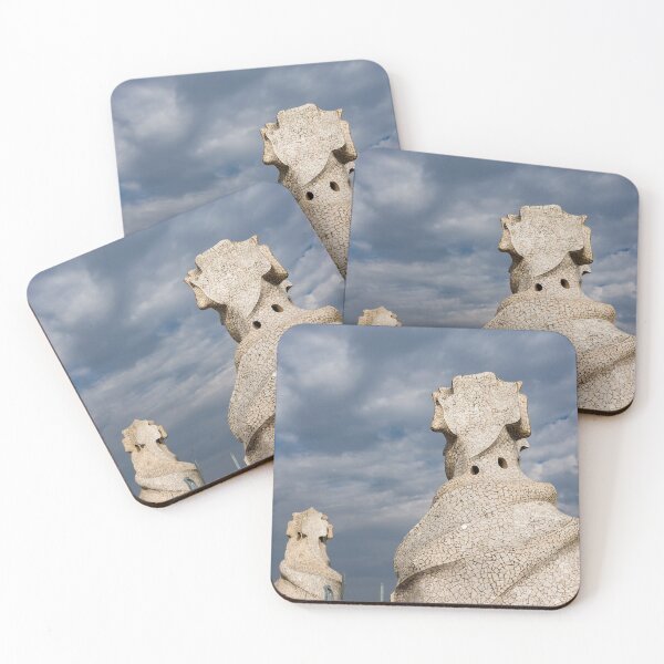 Item preview, Whimsical Chimneys - Antoni Gaudi Casa Mila Rooftop designed and sold by Georgia Mizuleva.