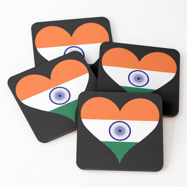Item preview, India Heart Flag - Indian Pride & Love designed and sold by NTGUILTY.
