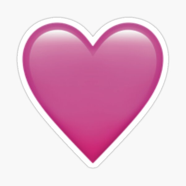 Minimalist Heart Emoji Art - [Heart Color/Type] - Romantic Aesthetic Design - Joshua & Jessica Sticker