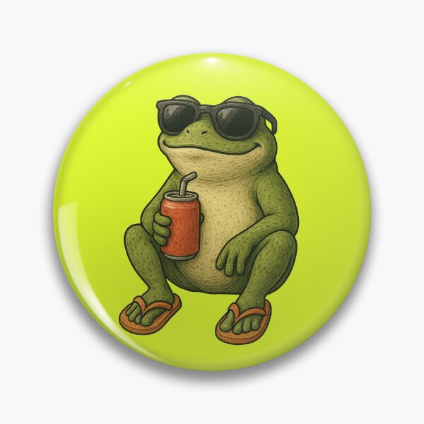 Item preview, Summer Frog | Retro  designed and sold by BigC's Shop.