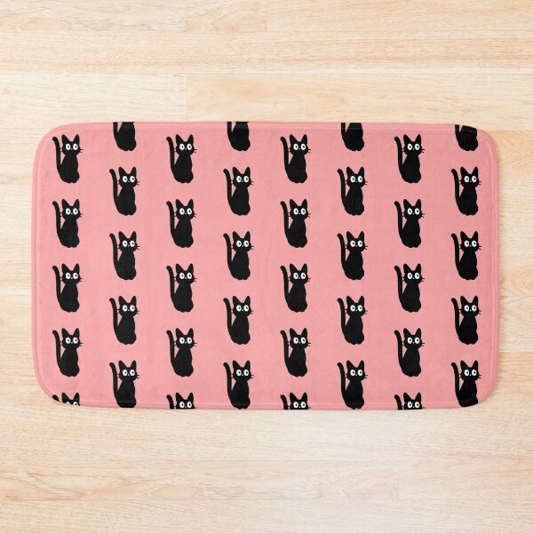 Item preview, Kawaii Black Cat Silhouette – Cute Cartoon Kitty with Big Eyes and Curved Tail designed and sold by magdalenanegra.