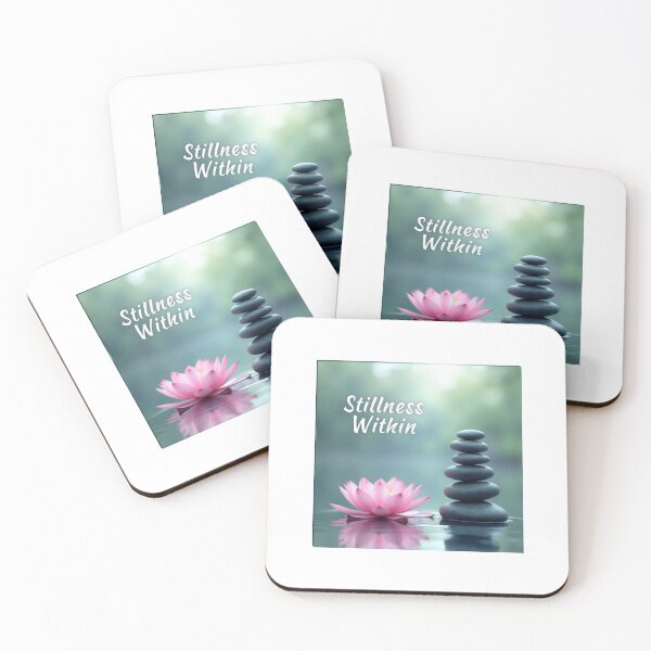 Item preview, Stillness Within – Zen Lotus and Stone Design designed and sold by PriyaMagic.