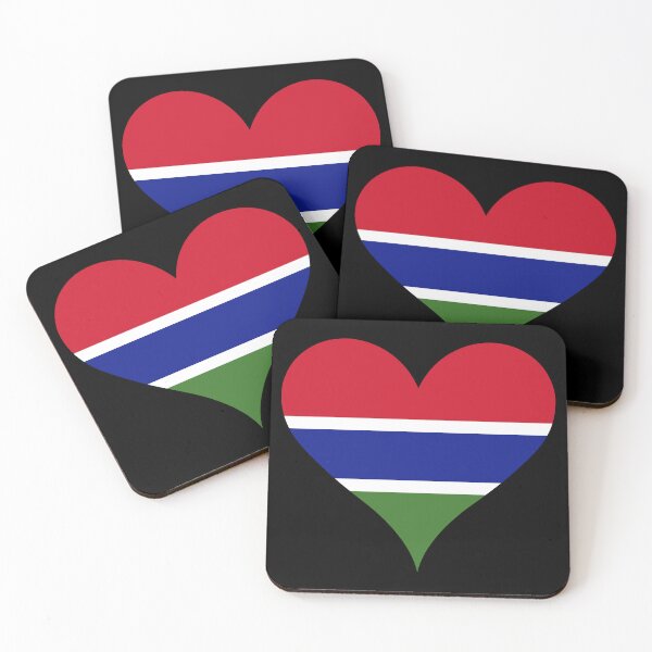 Item preview, Gambia Heart Flag - Gambian Pride & Love designed and sold by NTGUILTY.