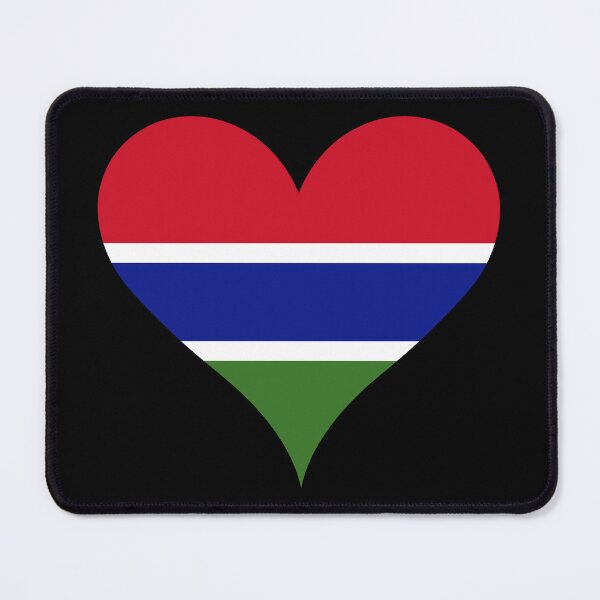 Item preview, Gambia Heart Flag - Gambian Pride & Love designed and sold by NTGUILTY.