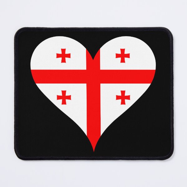 Item preview, Georgia Heart Flag - Georgian Pride & Love designed and sold by NTGUILTY.
