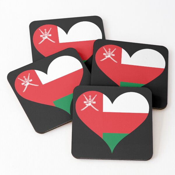 Item preview, Oman Heart Flag - Omani Pride & Love designed and sold by NTGUILTY.