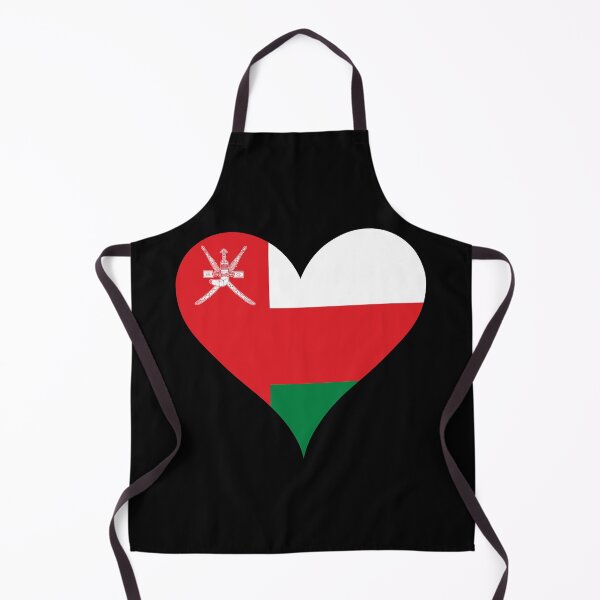 Item preview, Oman Heart Flag - Omani Pride & Love designed and sold by NTGUILTY.