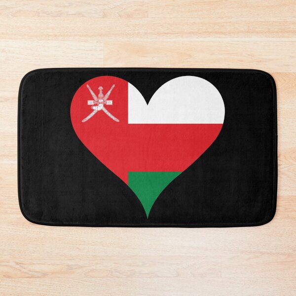 Item preview, Oman Heart Flag - Omani Pride & Love designed and sold by NTGUILTY.