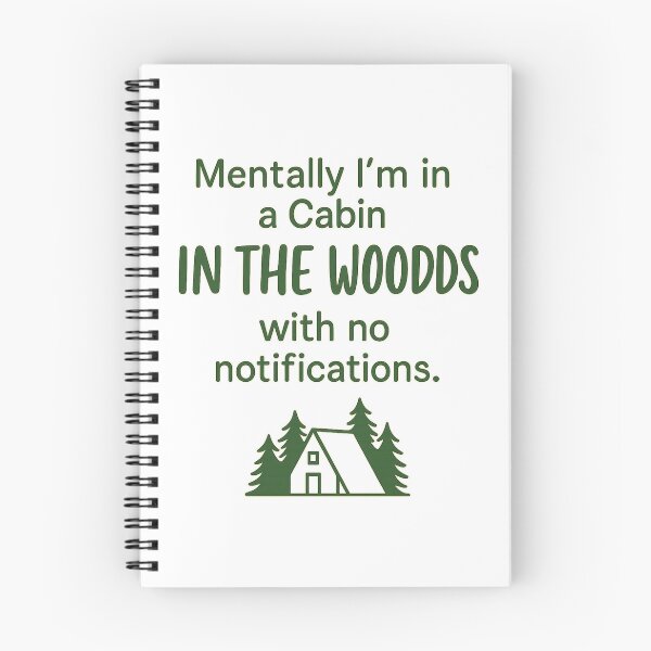 Item preview, Mentally I’m in a Cabin in the Woods – Cozy Burnout Quote Shirt designed and sold by yassermarz.
