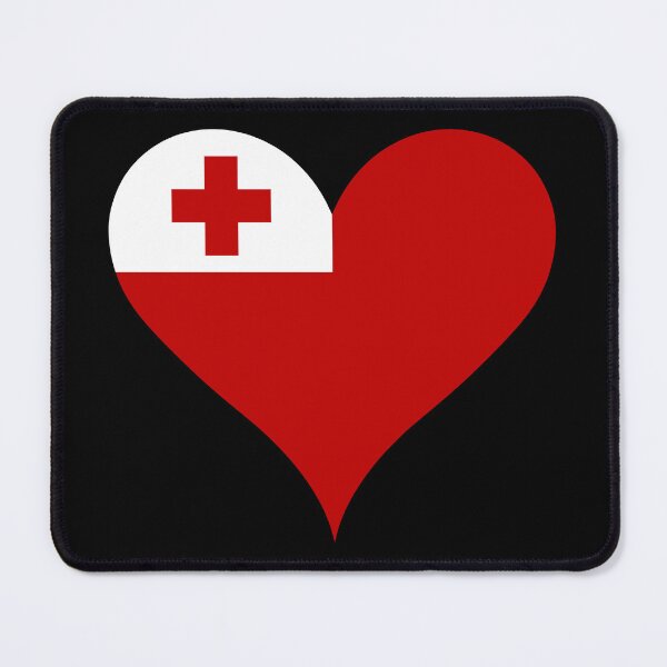 Item preview, Tonga Heart Flag - Tongan Pride & Love designed and sold by NTGUILTY.