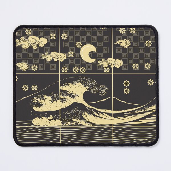 Aperçu de l'œuvre La Grande Vague Dorée créée et vendue par urrin DESIGN.