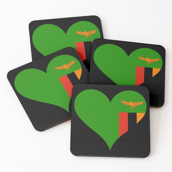 Item preview, Zambia Heart Flag - Zambian Pride & Love designed and sold by NTGUILTY.