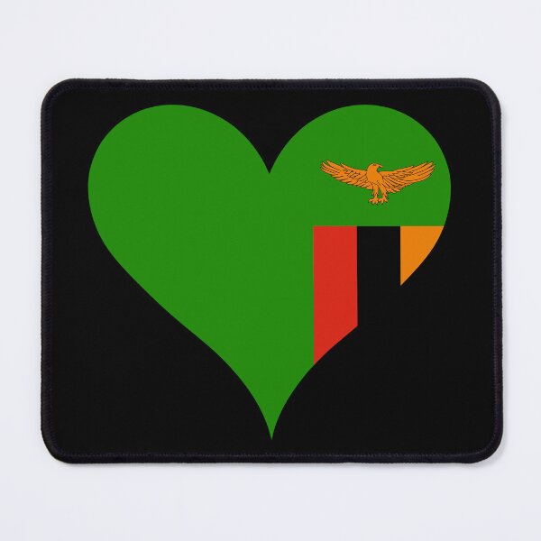 Item preview, Zambia Heart Flag - Zambian Pride & Love designed and sold by NTGUILTY.