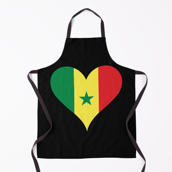 Item preview, Senegal Heart Flag - Senegalese Pride & Love designed and sold by NTGUILTY.