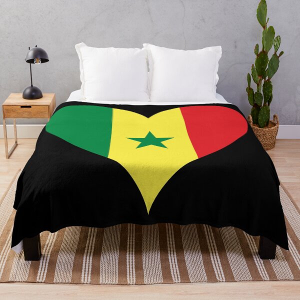 Item preview, Senegal Heart Flag - Senegalese Pride & Love designed and sold by NTGUILTY.