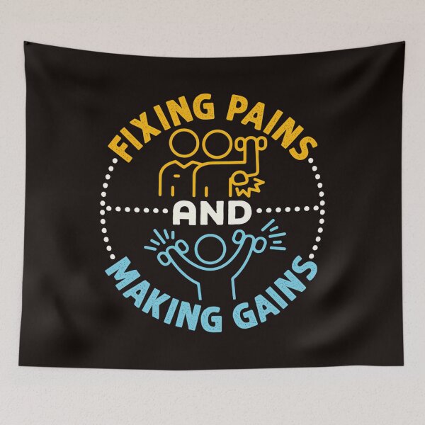 Item preview,  Fixing Pains And Making Gains Cool Physical Therapist Pt designed and sold by JavertCrea.