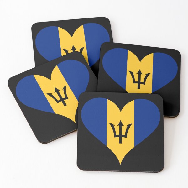 Item preview, Barbados Heart Flag - Bajan Pride & Love designed and sold by NTGUILTY.