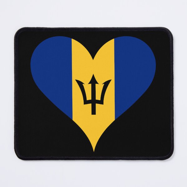 Item preview, Barbados Heart Flag - Bajan Pride & Love designed and sold by NTGUILTY.