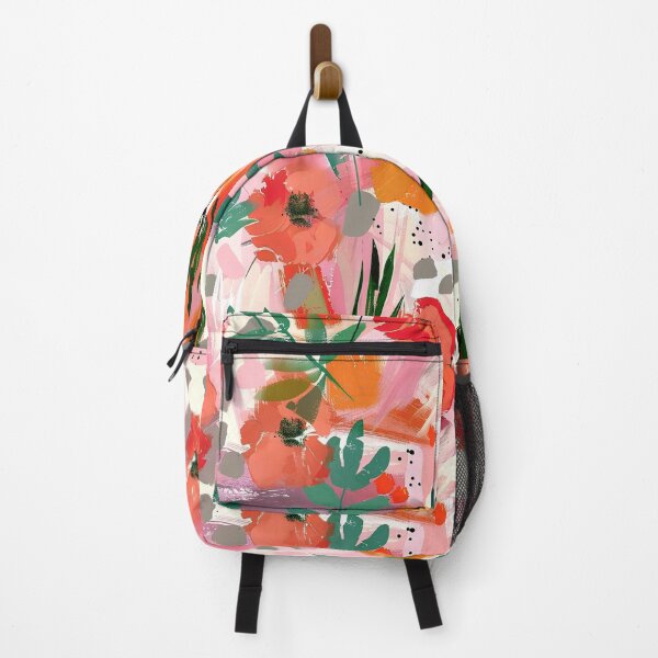 Item preview, Impressionist Floral Abstract In Papaya Orange And Red  designed and sold by DEC02.