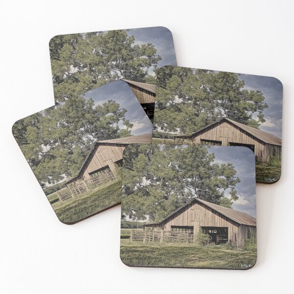 Item preview, Deep South timeless charm and rustic beauty of the American countryside with this stunning print of an old weathered barn, nestled amongst lush green foliage under a captivating sky. designed and sold by Crobin1961.