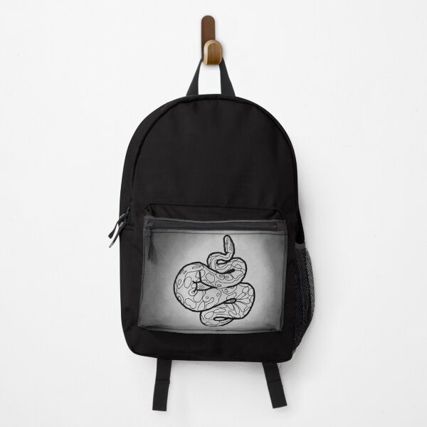 Item preview, Serpent of Shadows, Abstract Black & White Snake Illustration designed and sold by littlemooshrum.