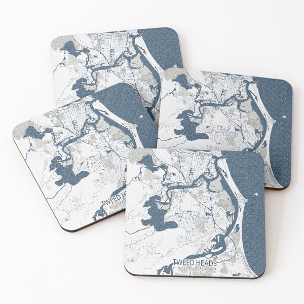 Item preview, Tweed Heads City Map of New South Wales, Australia - Coastal designed and sold by deMAP.