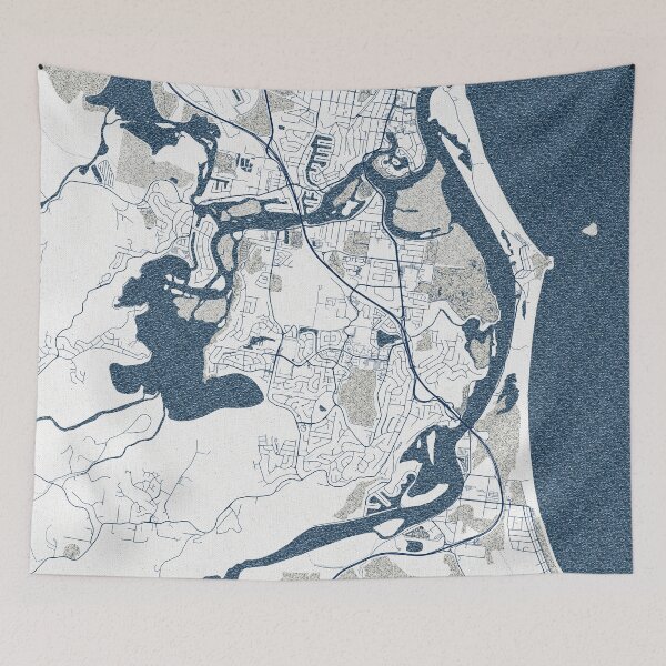 Item preview, Tweed Heads City Map of New South Wales, Australia - Coastal designed and sold by deMAP.