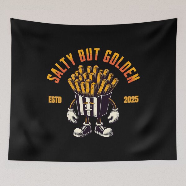 Item preview, Salty But Golden Funny French Fries Shirt designed and sold by Teeshart.