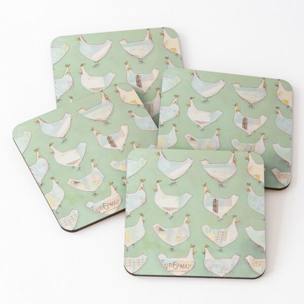 Item preview, Green Chickens designed and sold by WiseArtyAnswers.