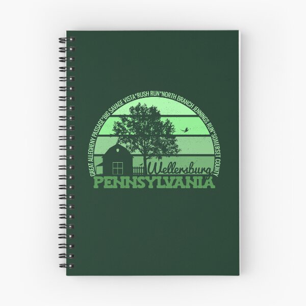 Item preview, Wellersburg Pennsylvania Sunset Retro Vintage Local Pride Logo designed and sold by CRHPOD20.