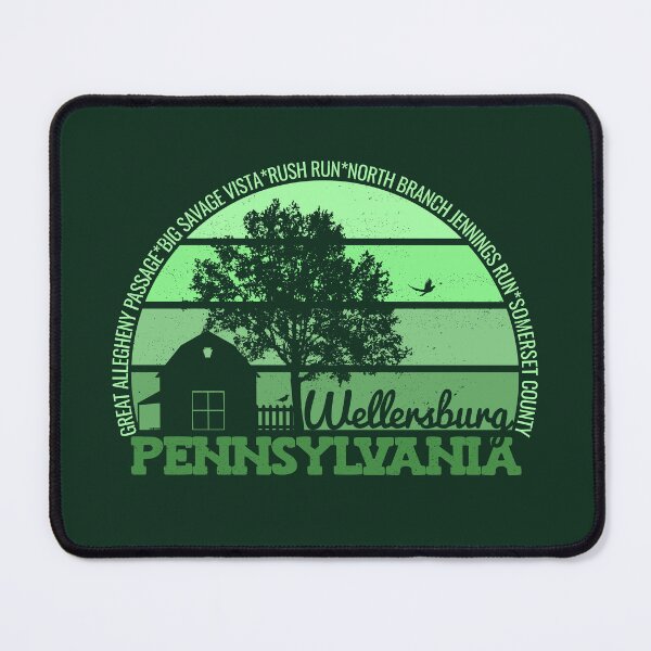 Item preview, Wellersburg Pennsylvania Sunset Retro Vintage Local Pride Logo designed and sold by CRHPOD20.