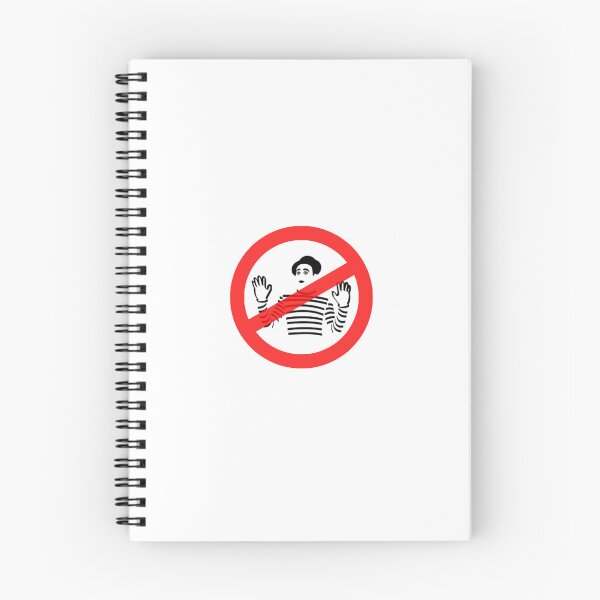 Item preview, No mimes allowed designed and sold by BangoStickers.