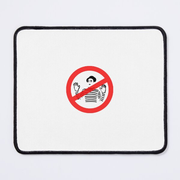 Item preview, No mimes allowed designed and sold by BangoStickers.