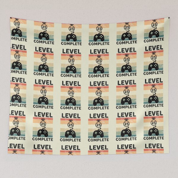 Item preview, Level 25 Complete 25th Funny Wedding Anniversary For Couples designed and sold by Mozaic Clothes.