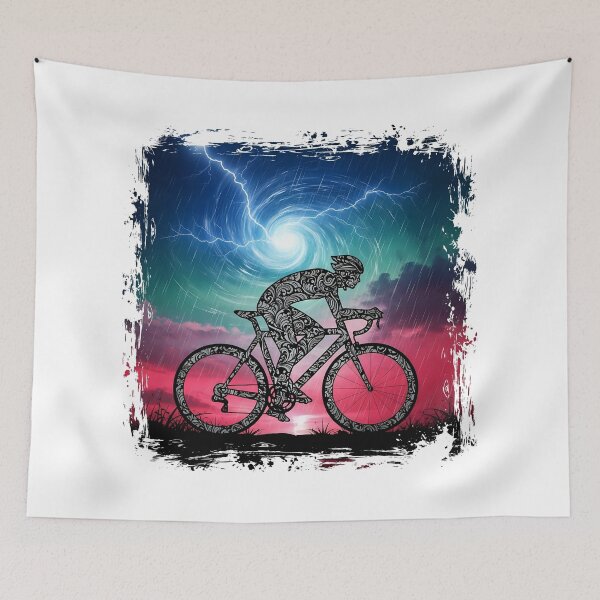 Item preview, Ciclista de la Tormenta: Silueta Intrincada designed and sold by All-Shopping.