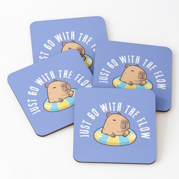 Item preview, Capybara - Just Go With The Flow designed and sold by The magic  Yellow bus.