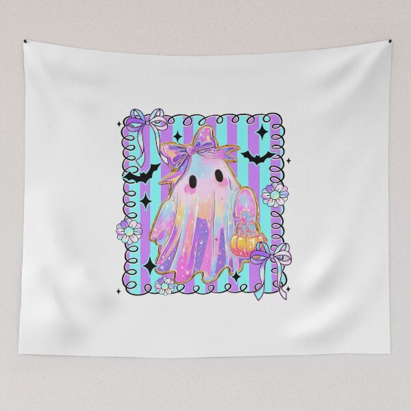 Item preview, Cute Ghost Coloful Pumpkin Jack O Lantern Coquette Halloween designed and sold by diyoor.