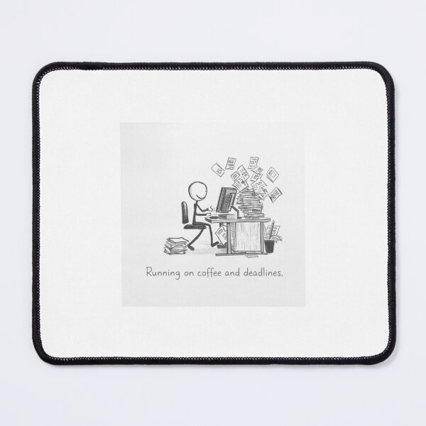 Item preview, Running on coffee and deadlines designed and sold by Mymuse79.
