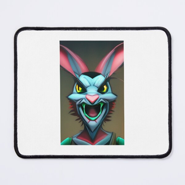 Item preview, blood thirsty evil crazy eyed  Easter rabbit . designed and sold by promptjunkiedesigns.