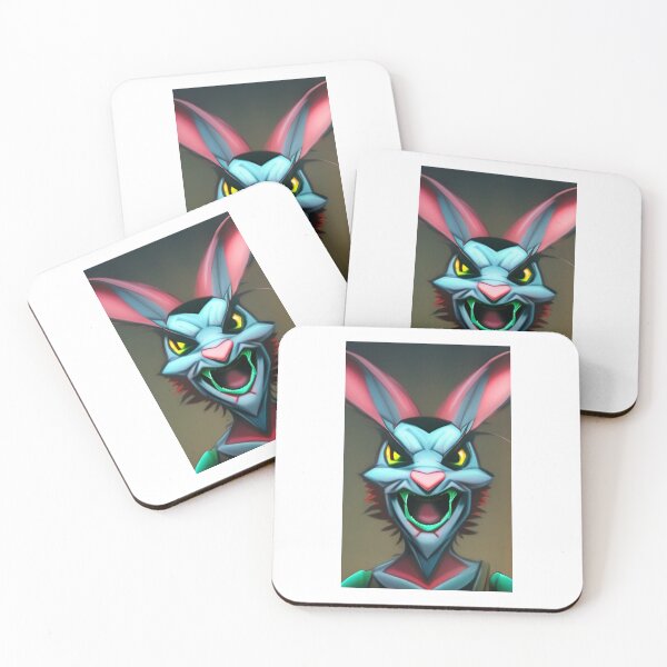 Item preview, blood thirsty evil crazy eyed  Easter rabbit . designed and sold by promptjunkiedesigns.