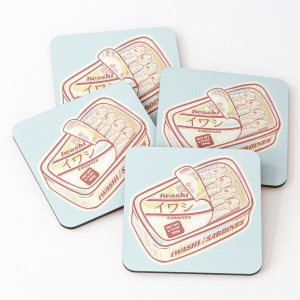 Item preview, Iwashi Tin of sardines with Japanese text designed and sold by piedaydesigns.