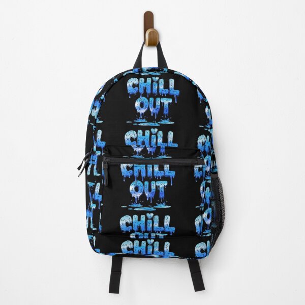 Item preview, Cool "Chill Out" Typography, Drips And Water Splashes - Melting Ice Word Art designed and sold by eXo-Designs.