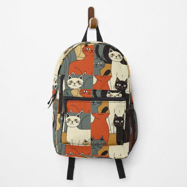 Item preview, Colorful Cat Pattern - Modern Pop Art Feline designed and sold by Timegraf.