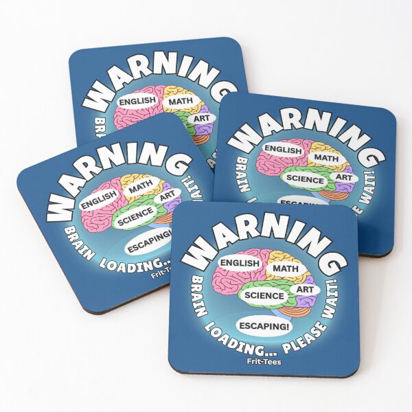 Item preview, School Funny Warning Brain Loading Frit-Tees designed and sold by Shean Fritts.